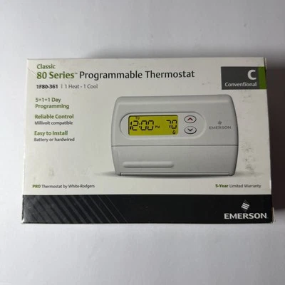 Nuevo en caja Termostato Programable Digital Emerson 1F80-361 5/1 Día Serie 80 "C" Foto 1 de 4