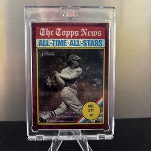 Topps Heritage 2025 - All-Time All-Stars Mel Ott #348 cromo borgoña brillante... - Imagen 1 de 2