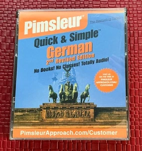 Pimsleur Quick & Simple German 2nd Revised Edition Audio CD Lessons 4 cds - Picture 1 of 2