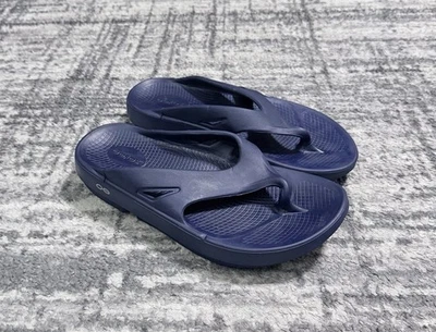OOFOS OOriginal 滑鞋 舒适恢复 蓝色 男式 9 码 女式 11 码 — 第 1/4 张图片