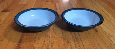 Denby-Langley England GREENWICH Stoneware Rim Soup Cereal Bowl 7 1/8" Set Of 2 - Image 1 of 4