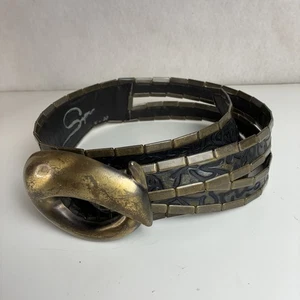 Vintage Supra Krokodil Gürtel C-Schnalle Herren S-M Kupfer Braun - Bild 1 von 12