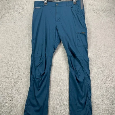 Columbia Pants Cargo Hiking Mens 36X32 Blue Lightweight Stretch Performance Tech - Image 1 of 4