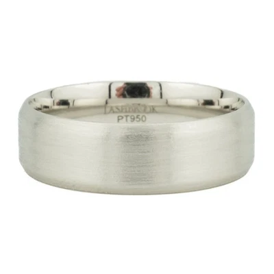 Alianza Lashbrook de 7 mm en platino PT950 - tamaño 11,5 Foto 1 de 3