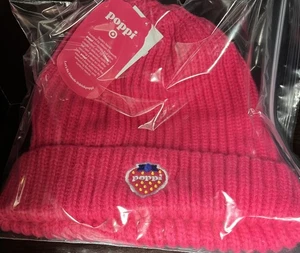 Poppi Beanie Mütze, Hot Pink, One Size Fits Most, Strawberry Logo - Bild 1 von 1
