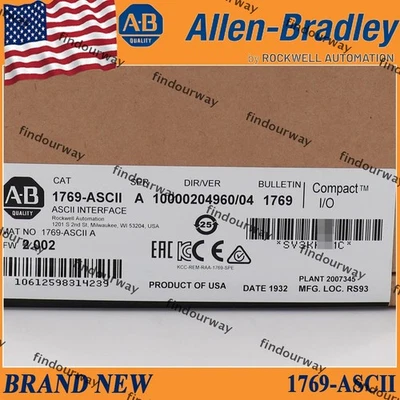 1PC NEW 1769-ASCII/A  NEW AB CompactLogix ASCII Interface Module US AB - Image 1 of 4