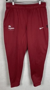 Nike Arkansas Razorbacks Joggers Team Issue Sweatpants On-Field Therma Fit Large - Picture 1 of 6