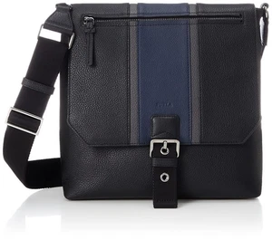 Furla HUNTER S CROSSBODY Shoulder Bag, Women's, NERO+LAVA a+BLU d (1004-I5700) - Picture 1 of 5