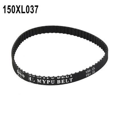Rubber Geared Belt 10mm Wide-Durable 150XL037 Timing Belt 75-Teeth Black Cogged - Image 1 of 4