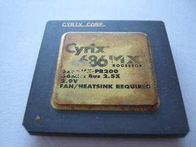 Cyrix 6x86MX PR200 66MHz 2.5x bus 2.9 Volt working Socket 7 CPU - Image 1 of 2