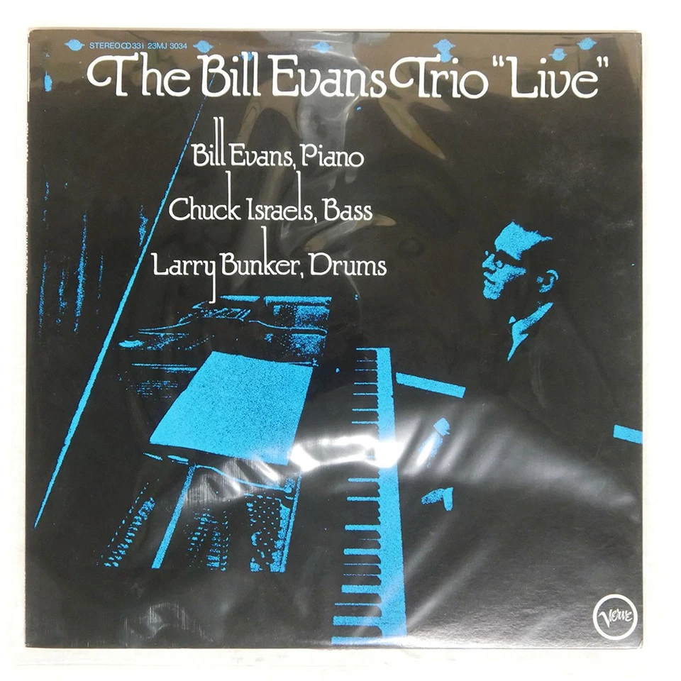 BILL EVANS LIVE VERVE 23MJ3034 Japan INSERT VINYL LP Foto 1 de 1