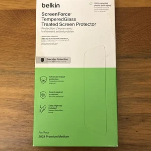 Belkin ScreenForce TemperedGlass Treated Screen Protector for iPhone 16 Pro - Picture 1 of 2