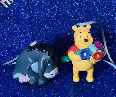 SET OF 2 CHRISTMAS 🎄 DECORATIONS POOH AND EEYORE - Image 1 of 2