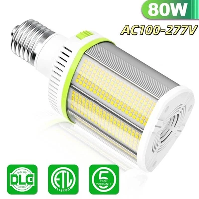 80/64/48W LED Corn Light Bulb Adjustable E39 Base 5700/5000K 4500K for Warehouse - Image 1 of 4