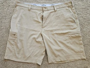 Callaway Men's Golf Shorts Tan Side Pockets Size 40 - Picture 1 of 9