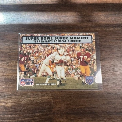 1990 Yepremian Comical Moment NFL Pro Set Super Bowl #141 - Image 1 of 2