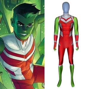 Beast Boy Costume Titans Season 4 Cosplay Bodysuit Handmade - Picture 1 of 5