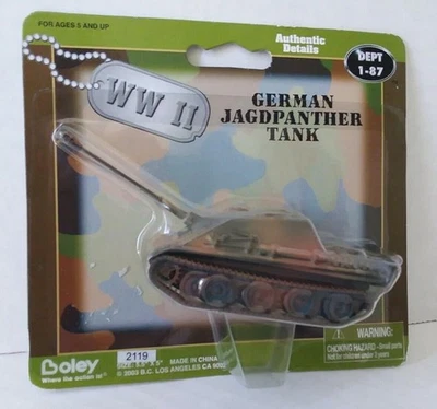 Boley 2119 1/87 HO Scale WWII German Jagdpanther Tank Camouflage Roco Minitanks - Image 1 of 3