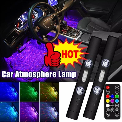 +Car Atmosphere Wireless RGB Roof Star Light | Auto -Interior LED Remote Control - Image 1 of 4