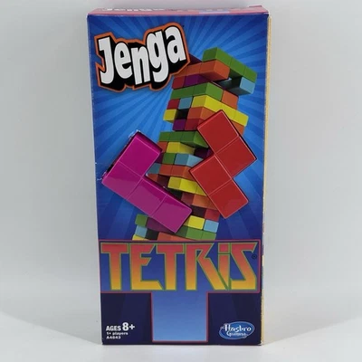 NEW Jenga Tetris Hasbro Gaming 2012 Tower Building Game Neon Blocks SEALED - Image 1 of 4