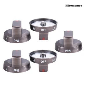 Hfromomee 5pcs DG64-00975A Burner Control Knob Steel Fit for Samsung Gas Cooktop - Picture 1 of 8