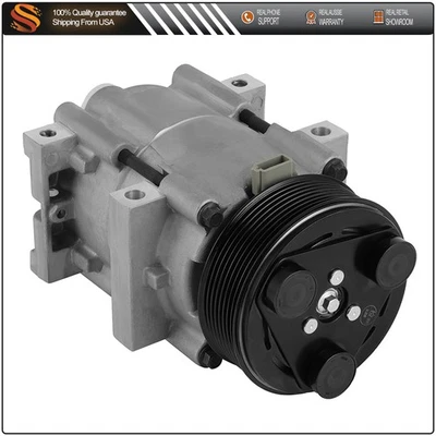 AC Compressor EG159 For 98-01 Ford E-350 Econoline Club Wagon Super Duty E-450 - Image 1 of 4