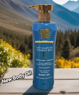 SNAPCHAT CONCENTRATE BODY OIL DIAMOND BLUE KOJIC & ARBUTIN PARIS 300ml✅️