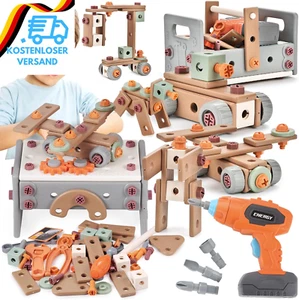 GAGAKU Akkuschrauber Kinder 120-Teiliges Werkzeug Werkzeugset Spielzeuge Montess - Bild 1 von 12
