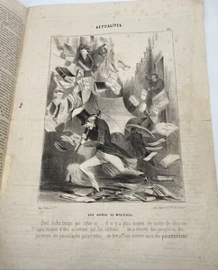 litographie Daumier. une Averse de Mystères 1844 - Imagen 1 de 3