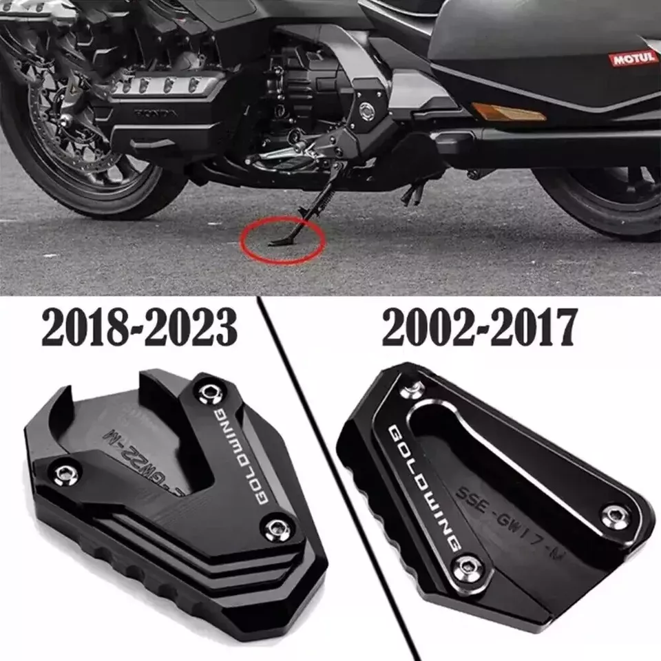 Kickstand Foot Side Stand Extension Pad For Honda Goldwing 1800 GL1800 2002-2024 - Imagem 1 de 4