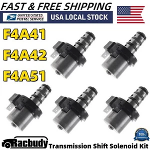Kit de solenoide de cambio de transmisión 5 piezas F4A41 F4A42 para MITSUBISHI F5A51 V4A51 KIA - Imagen 1 de 7