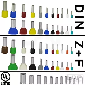 Zoller+Fröhlich Aderendhülsen isoliert + unisoliert 0,14 mm² bis 25mm² + TWIN - Bild 1 von 4