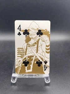 Usopp Club Four One Piece Japan Limited Film Gold Playing Cards - Picture 1 of 7