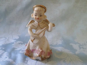 Vintage Lefton Engel Figur Porzellan Keramik Biskuit 50er Jahre KW10302 - Bild 1 von 6