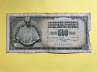 Billete De 500 Dinares De Yugoslavia