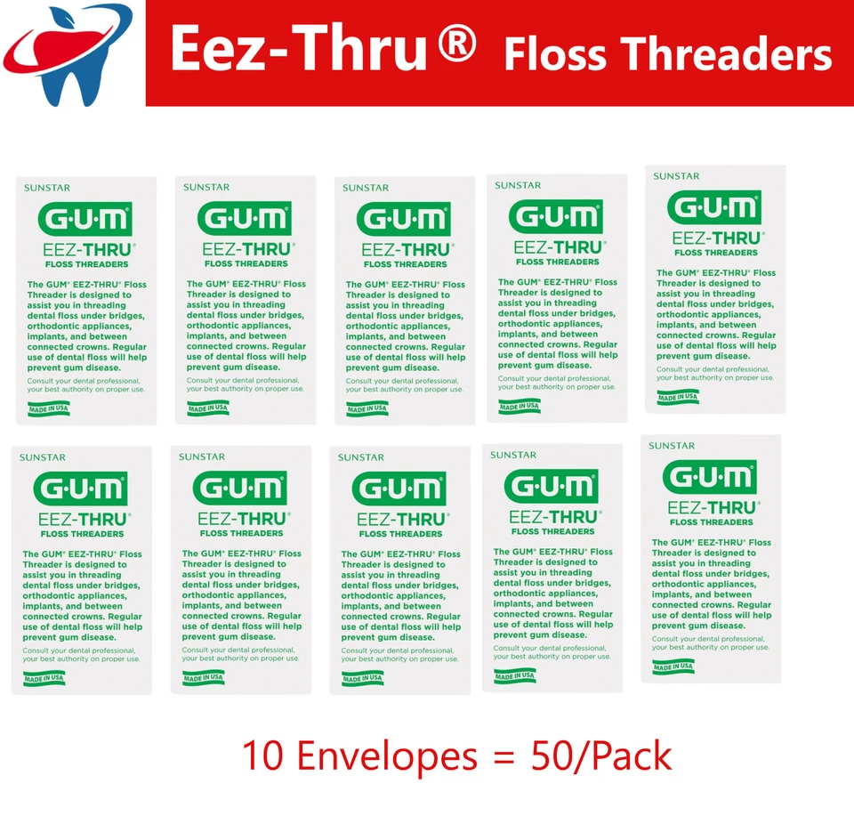 50-200 x Sunstar GUM 840 Eez-thru нити 50 штук всего нити - Изображение 1 из 3