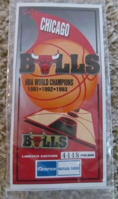 CHICAGO BULLS (JORDAN ERA) LIMITED EDITION PIN FOR FIRST 3 PEAT 91-92-93 - Image 1 of 4
