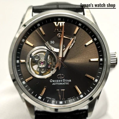 ORIENT STAR RK-AT0007N 黑色机械自动骨架男士手表全新带盒 — 第 1/4 张图片