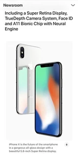 iPhone X (256GB) in Space Grey - Picture 1 of 3