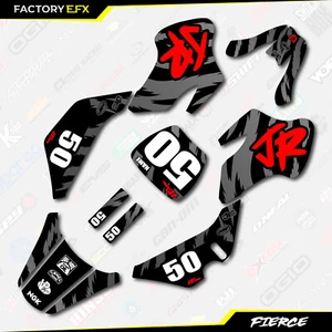 Kit de gráficos de carreras fierce negro y rojo se adapta a las calcomanías 00-06 Suzuki JR50 JR 50 - Imagen 1 de 5