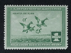 MS-44 US DUCK HUNTING STAMP # RW4, MH CV $140 - Imagen 1 de 2
