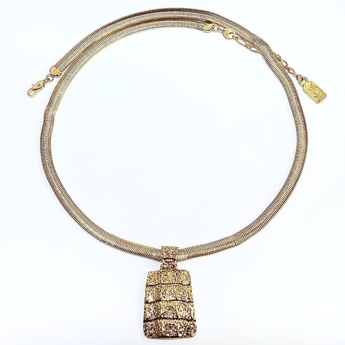 SAINT LAURENT (YSL) Collana Yves Saint Laurent YSL Omega Catena Grande Oro 60 5cm 65cm Catena Lg