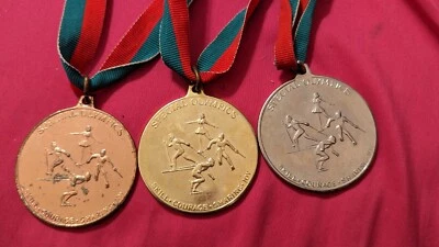 Lote de 3 Olimpiadas Especiales Kennedy Oro Plata Bronce Medallón Premios Foto 1 de 4