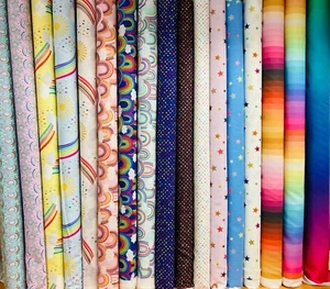 Tela Lewis & Irene ARCO IRIS Estrellas del Clima Elefantes Sol 100 % Algodón Patchwork - Imagen 1 de 39