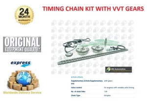TIMING CHAIN VVT Gear KIT for PEUGEOT 308 1.6 GTi 2010-2014 - Picture 1 of 5