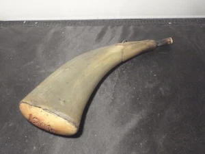 Swedish military or hunting Black powder horn  1801 Sweden - Picture 1 of 9