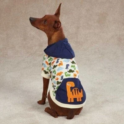 Casual Canine Dino Dog Pullover, Dog Shirt, XXS Pet - Image 1 of 2