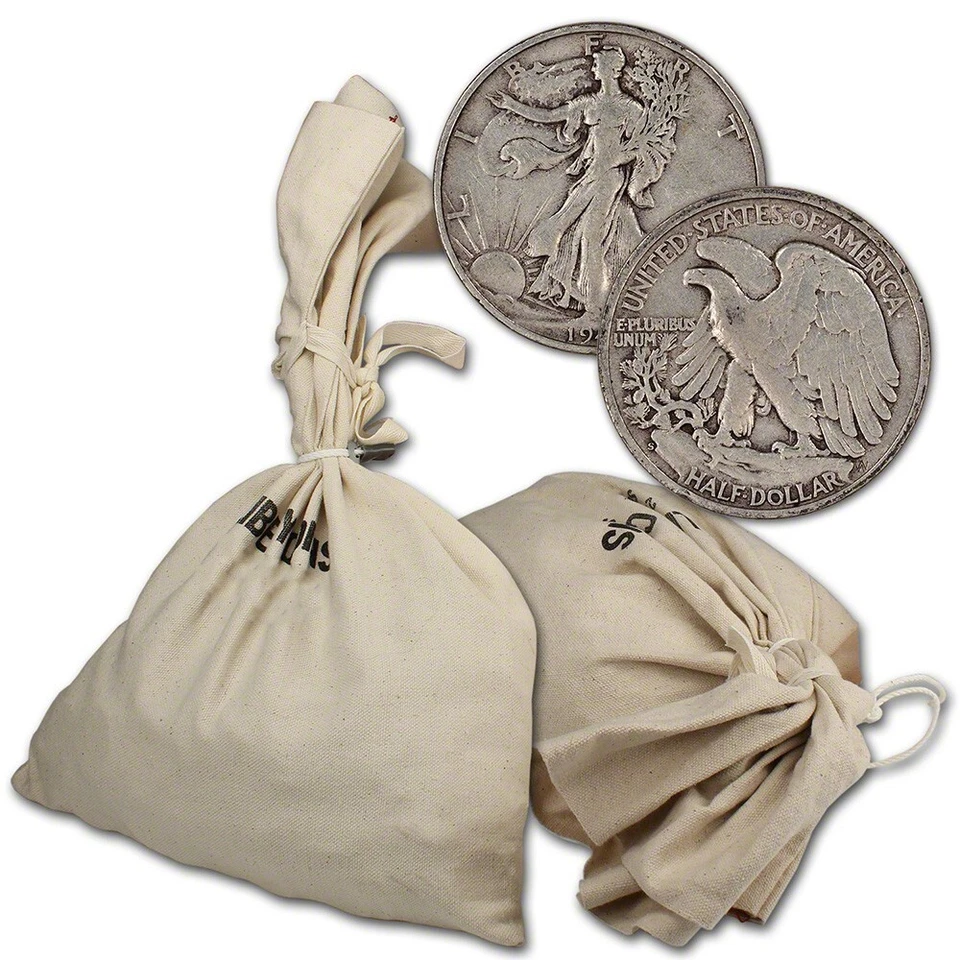 90% Silver Walking Liberty Half Dollars - $1000 Face Value Bag - Image 1 of 1