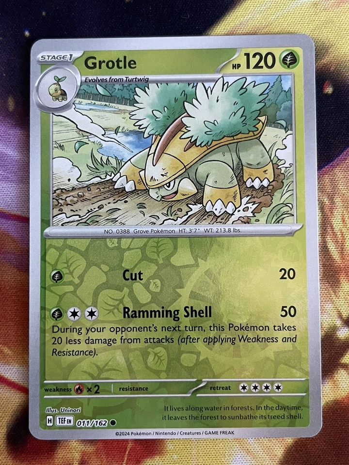 Pokémon TCG Grotle SV05: Temporal Forces 011/162 Reverse Holo Common - Image 1 of 1