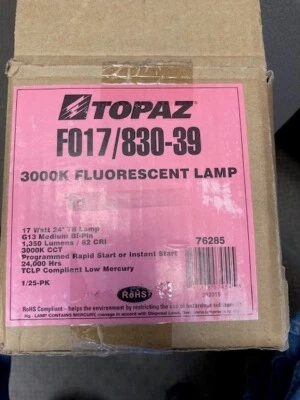 Topaz FO17/830-39 17 Watt 24" T8 Lamp (Case of 25) - Image 1 of 3